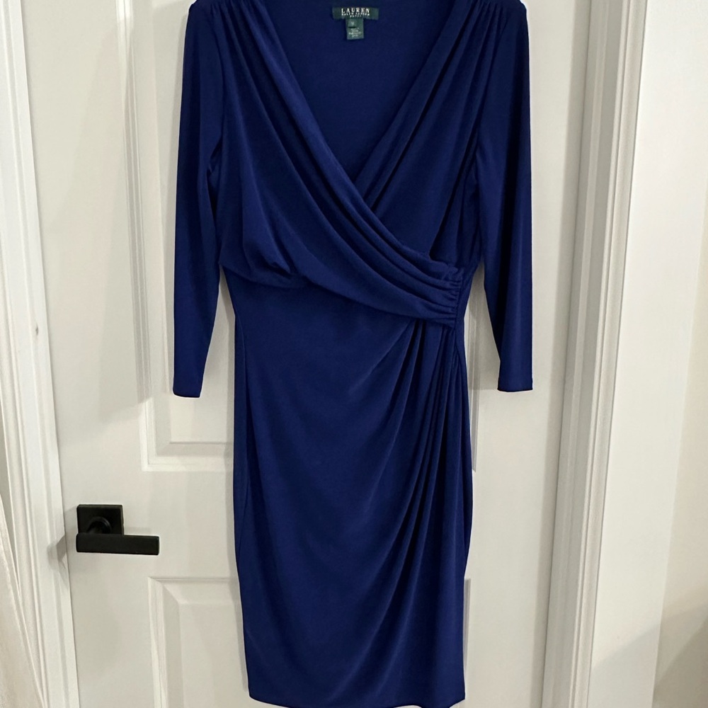 Ralph Lauren Deep Blue Long Sleeve Dress